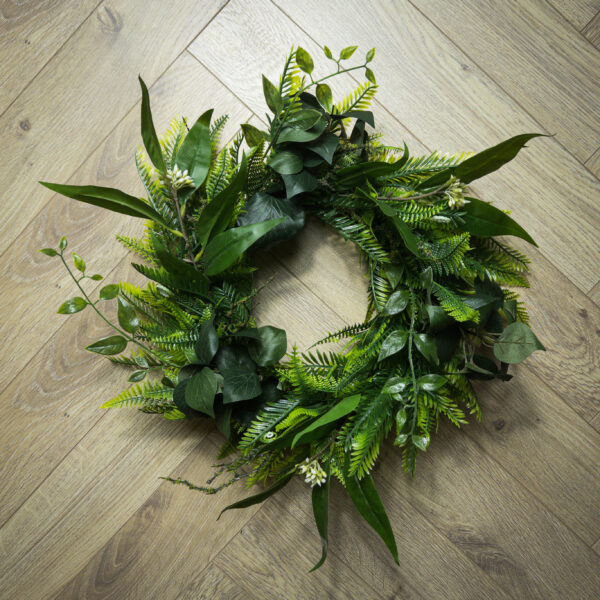 Forest Fern Candle Wreath Ring - Image 3