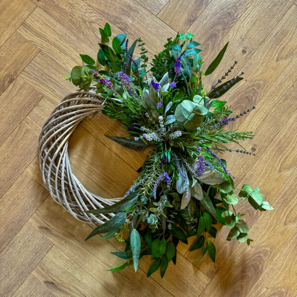 Lavender Fields Willow Wreath