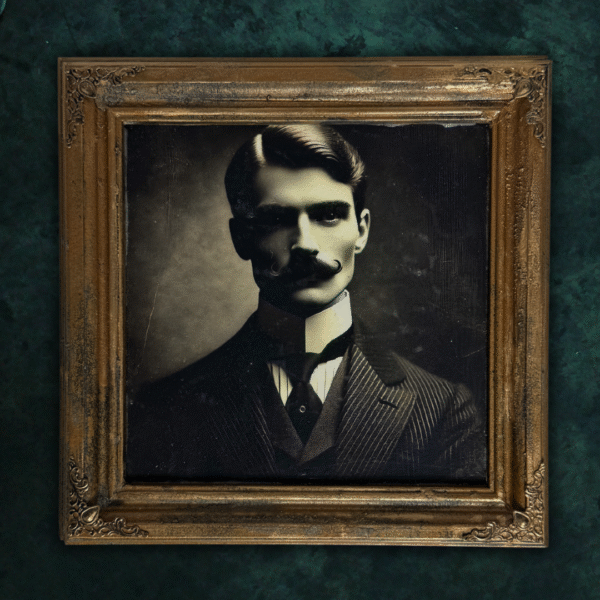 Vintage framed victorian gentleman