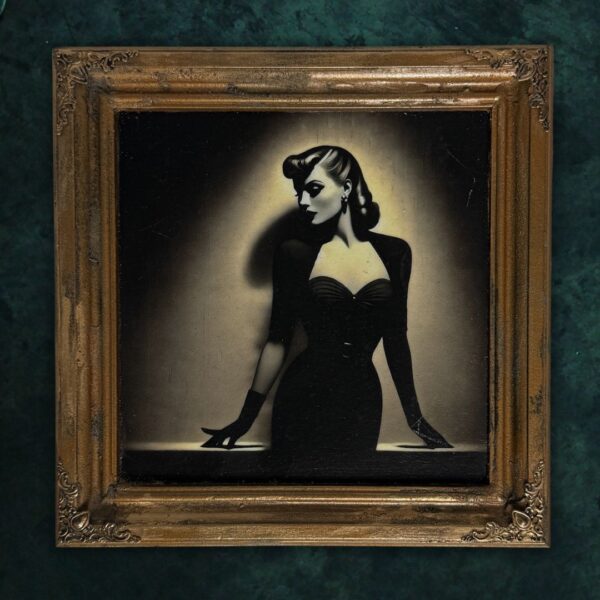 Vintage Framed Vixen
